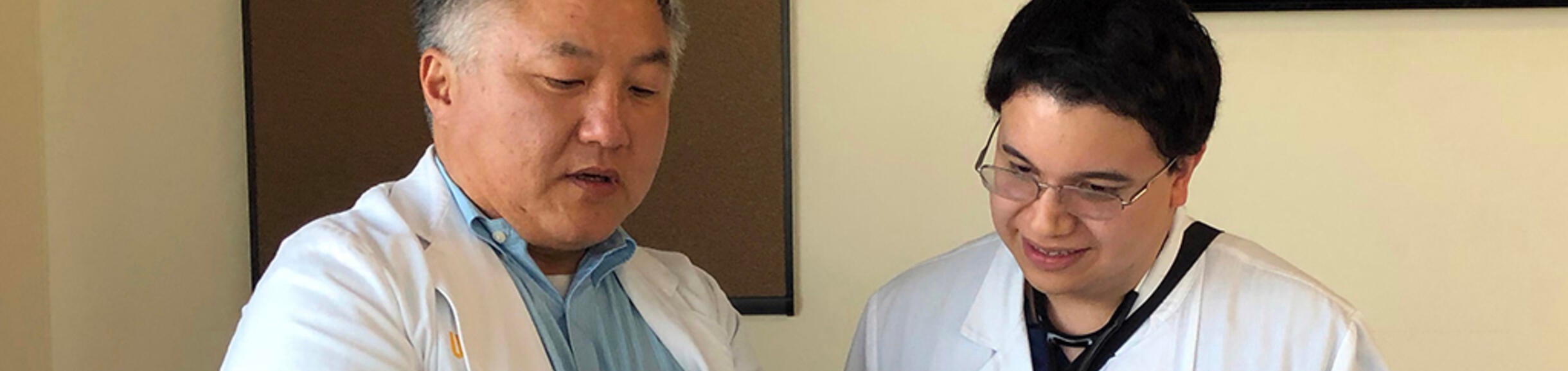 resident being taught